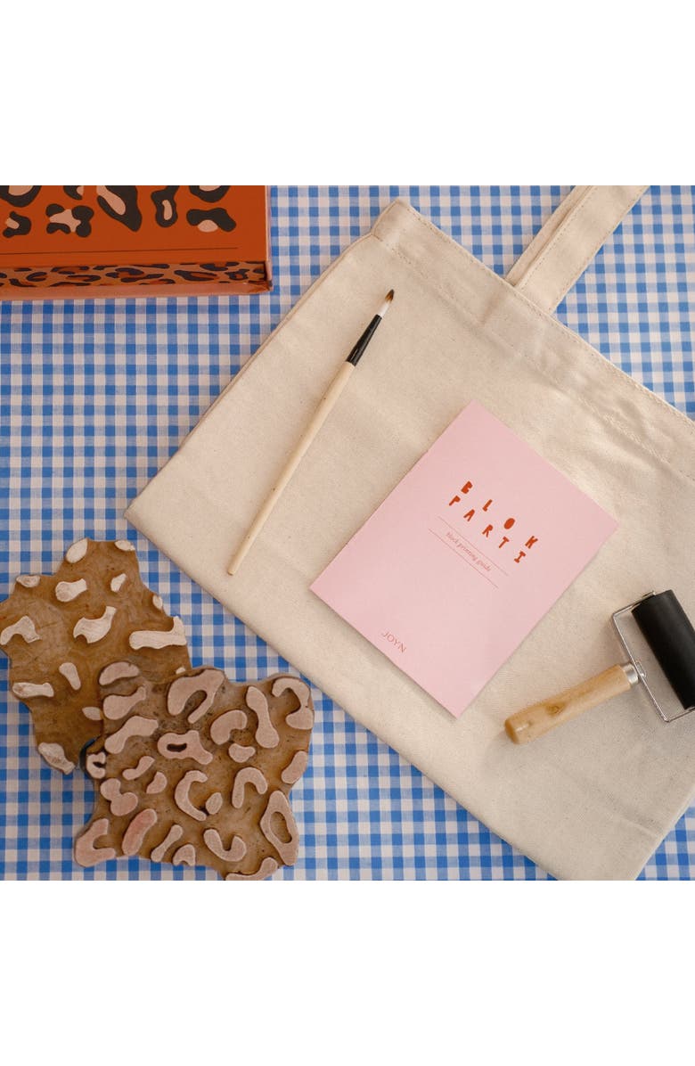 JOYN Block Printing Kit - Leopard Print Tote Bag, Alternate, color, Leopard Print