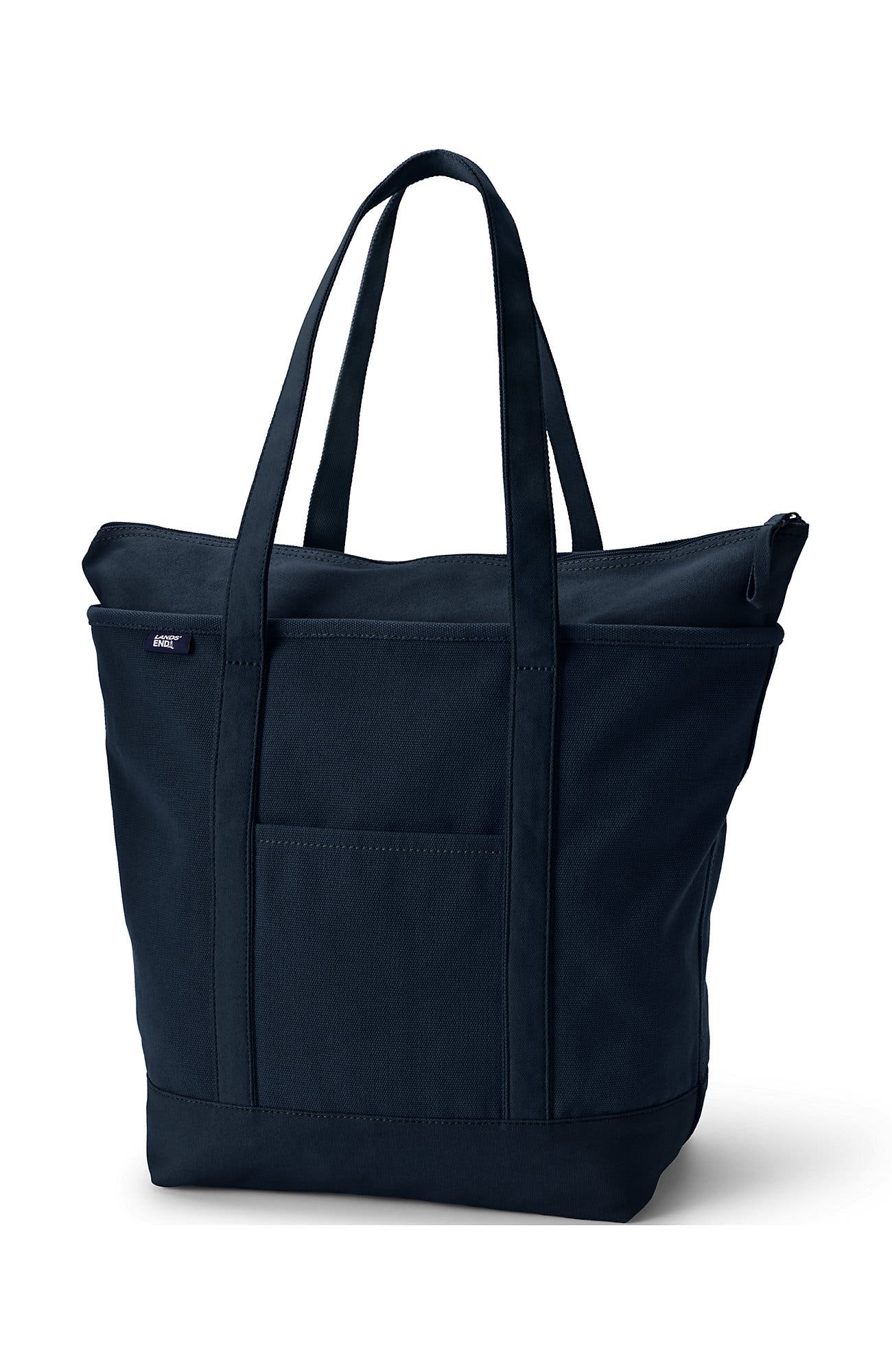 Zip Top Long Handle Canvas Tote Bag | Nordstrom