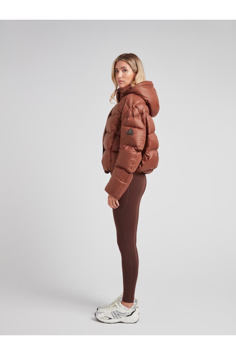 Cloud Boss Hooded Puffer Jacket, Alternate, color, MOCHA BROWN