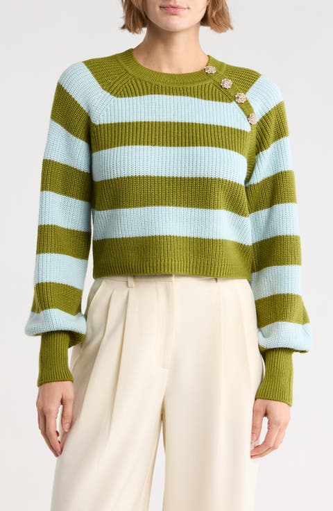 Keren Button Shoulder Sweater