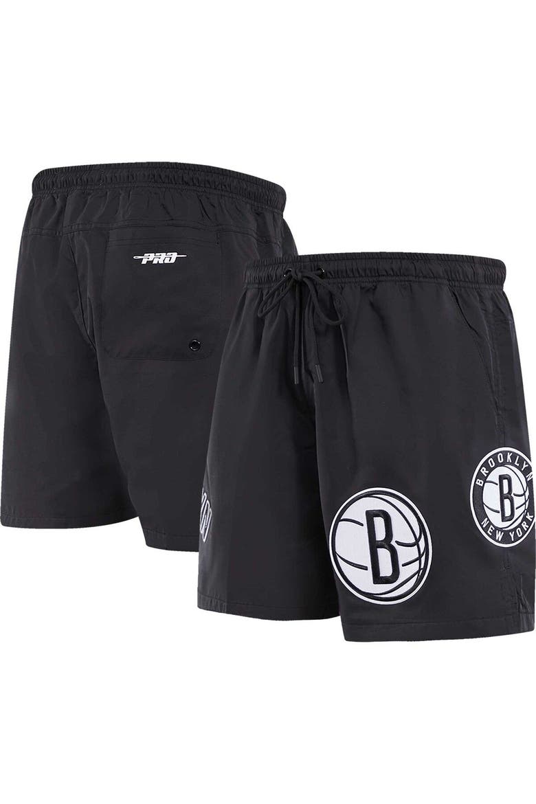 Men's Pro Standard Black Brooklyn Nets Classics Woven Shorts, Main, color, Black