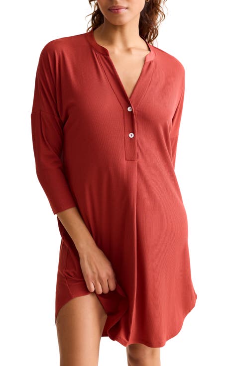 Dolman Three Quarter Sleeve Nightshirt