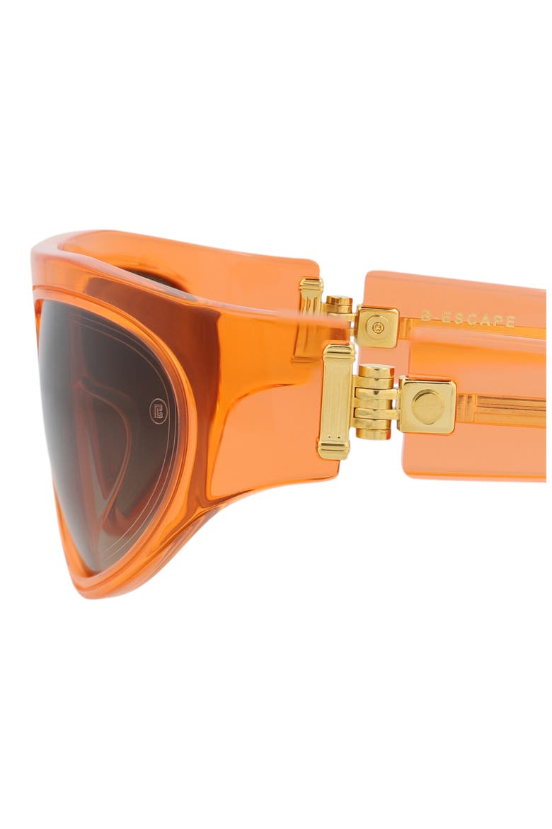 62mm Shield Sunglasses, Alternate, color, ORANGE ORANGE BROWN