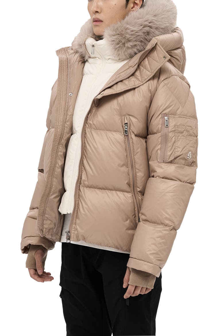 Kudu Detachable Double Hood Puffer, Alternate, color, Beige