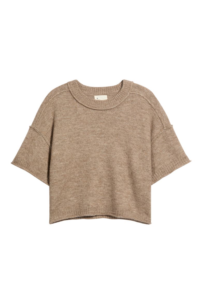 Lynne Crewneck Sweater, Alternate, color, MOCHA
