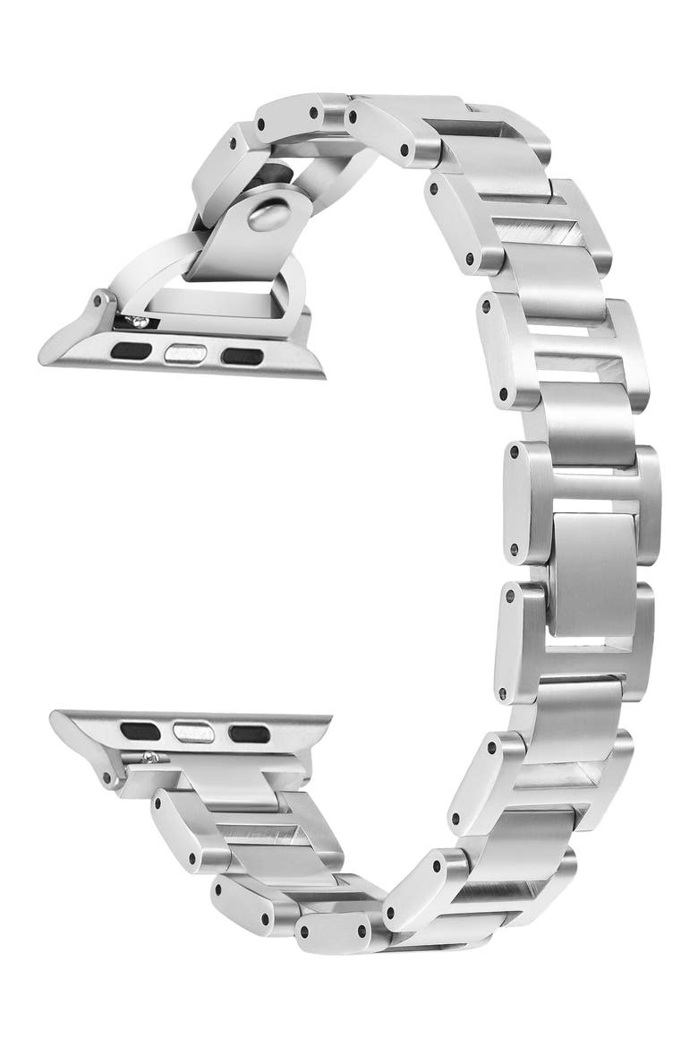 Avery Stainless Steel Apple Watch® Watchband, Alternate, color, SILVER