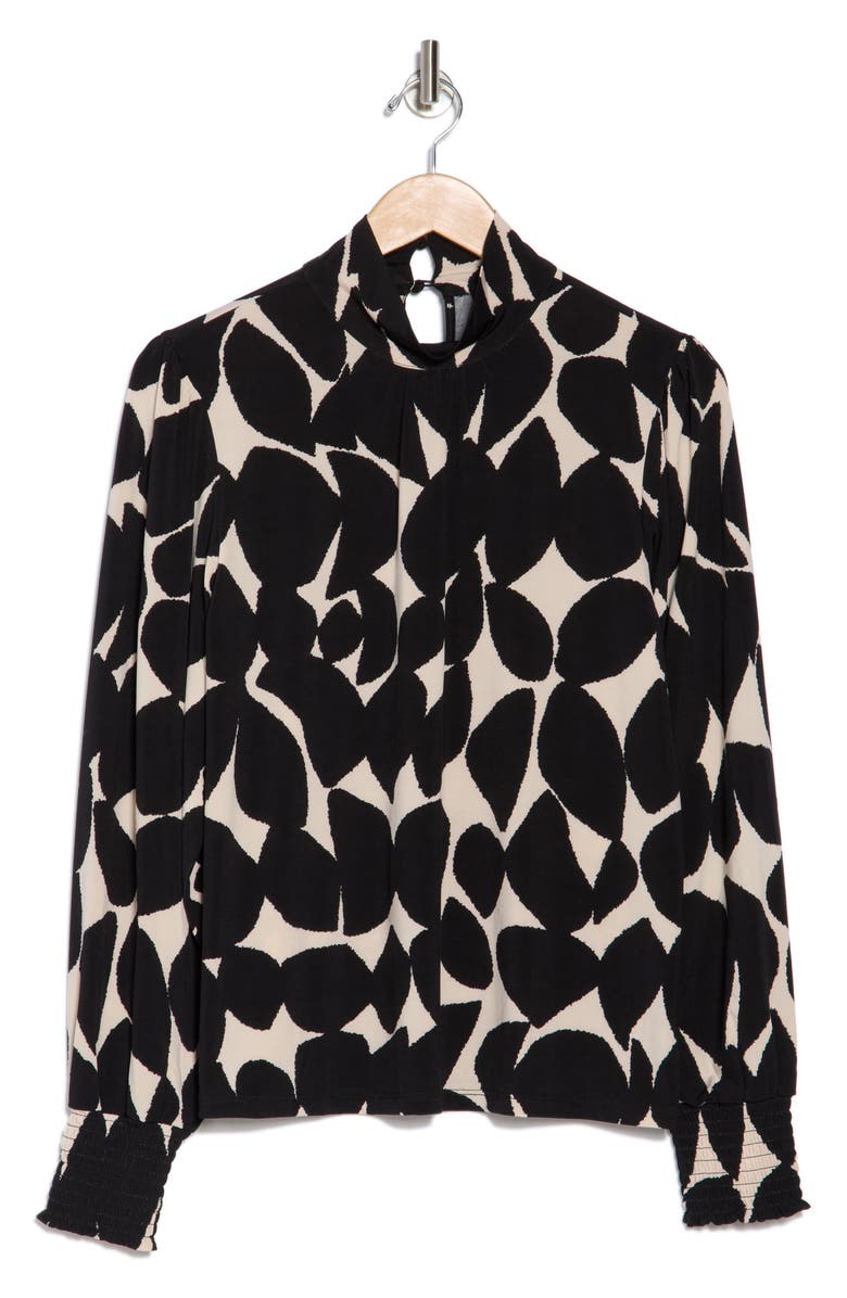 Sanctuary Abstract Print Top, Alternate, color, Shadow Leaves Print