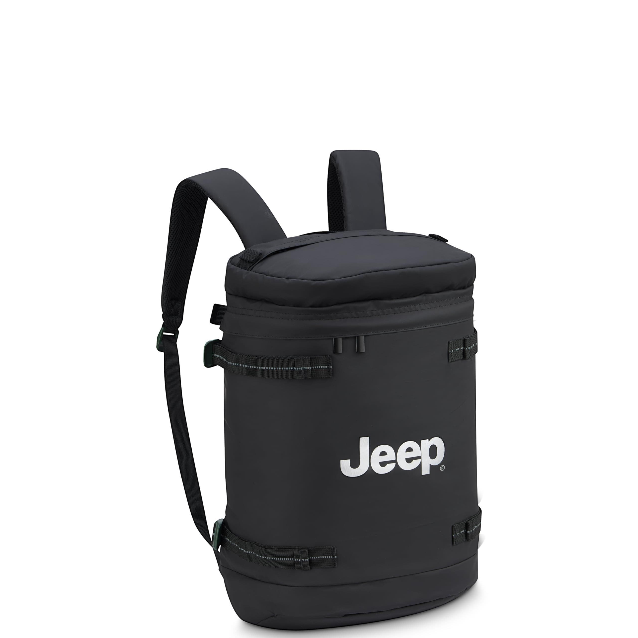 JEEP JS013C  15.6" Laptop Cylindrical Backpack, Main, color, Black