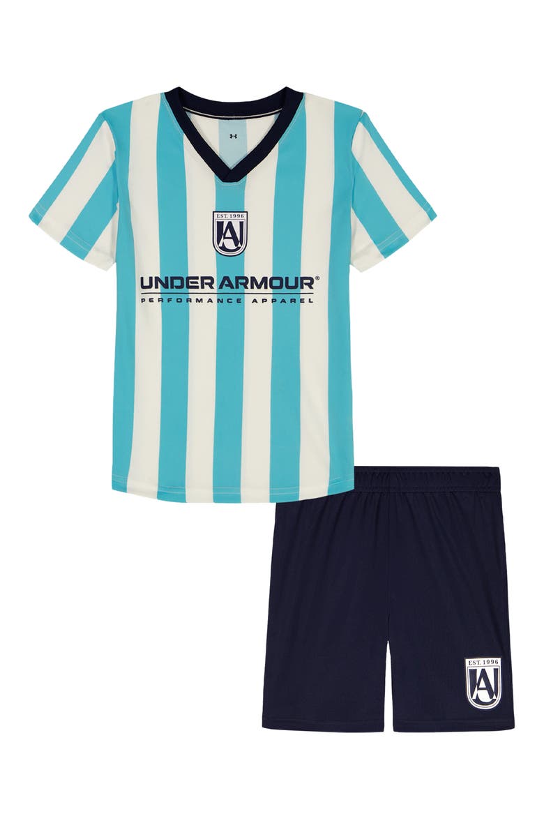 Kids' UA Tech™ Soccer Jersey & Shorts Set, Main, color, FRESCO BLUE