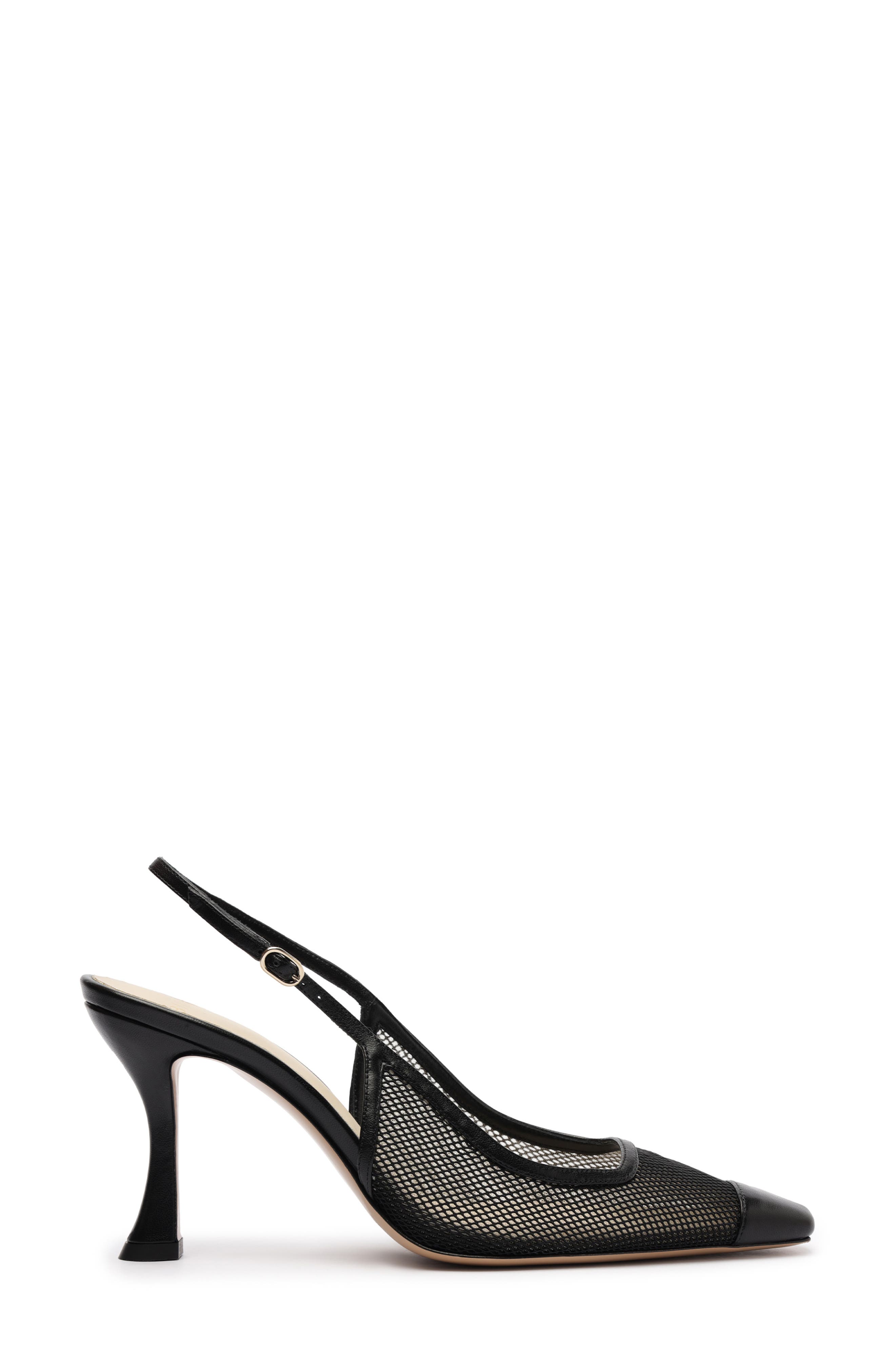 Alexandre Birman Oliva Pointed Toe Slingback Pump, Alternate, color, Black