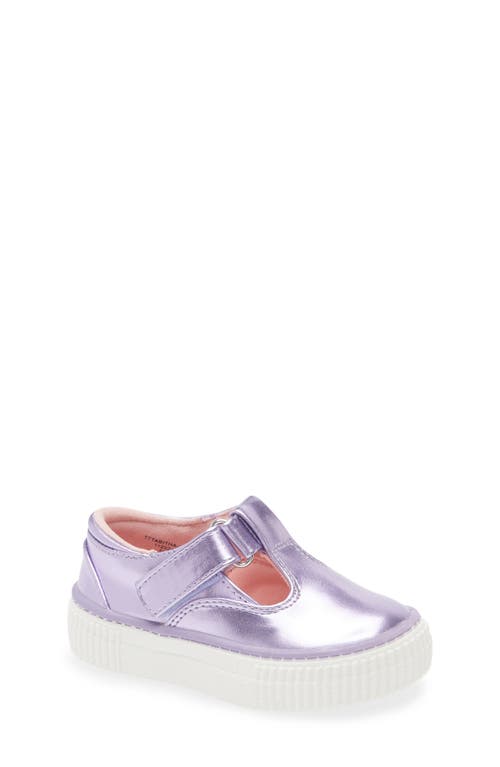 Tucker + Tate Tabitha T-strap Mary Jane Flat In Purple Montana Metallic