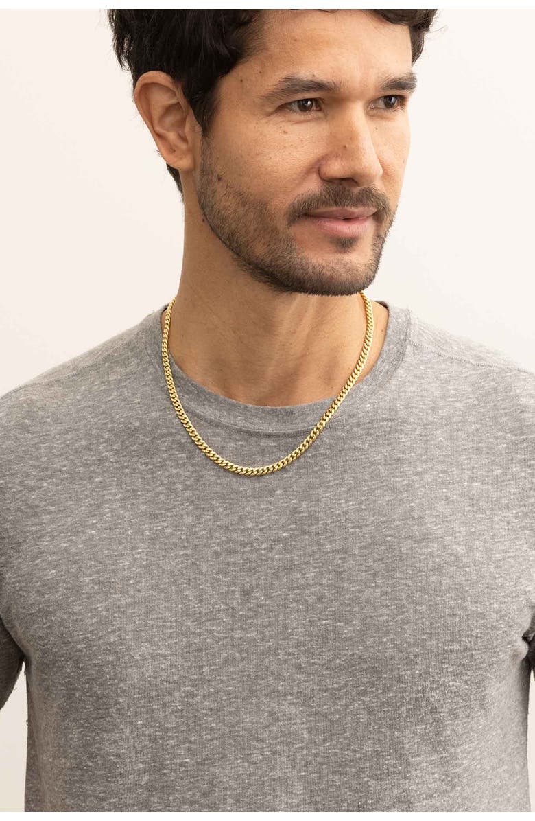 Oradina Men's Estate Cuban Bold Chain in 14K Gold, Alternate, color, 14K Yellow Gold