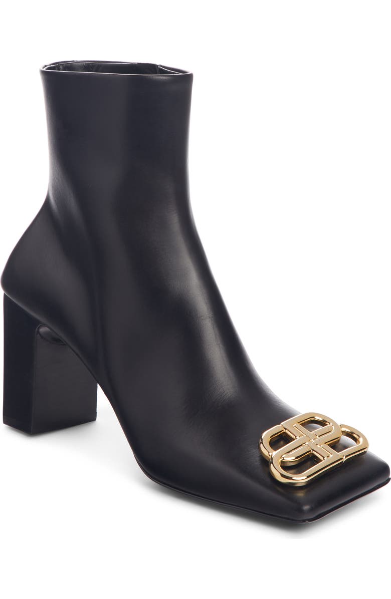 Balenciaga BB Square Toe Bootie, Main, color,