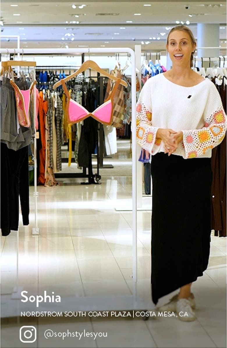 Rewind Radiant Pink Reversible Triangle Bikini Top, sales video thumbnail