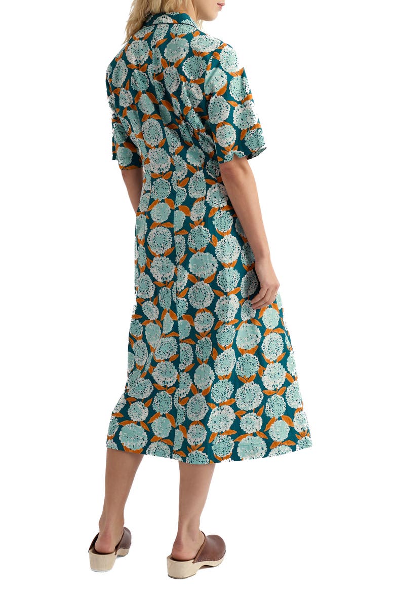 Wild Liquorice Organic Cotton Shirtdress, Alternate, color, PAINTED MARIGOLD DARK WRECKAGE