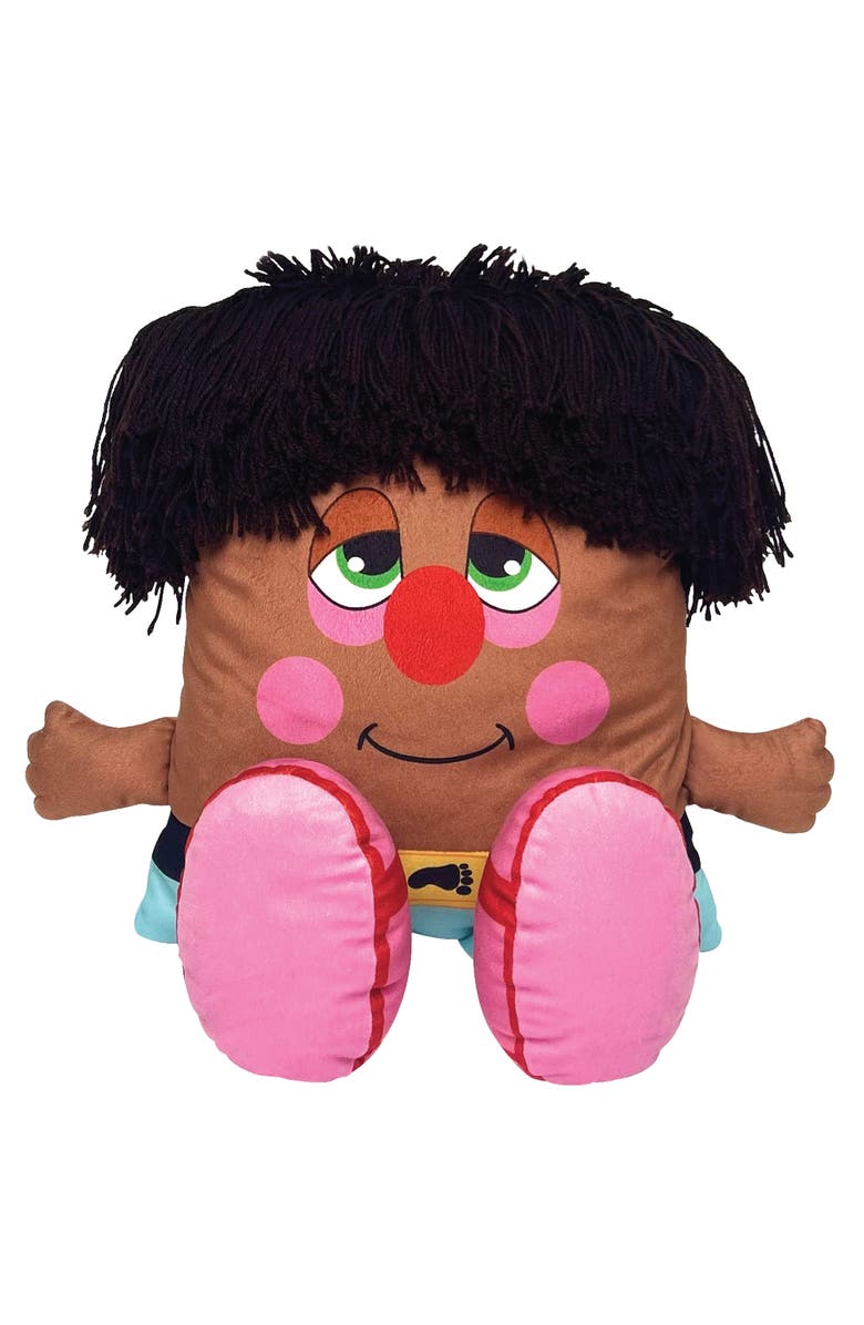 Pillow People Big Shoe Plush 2In1 Toy & Pillow, Main, color, Brown