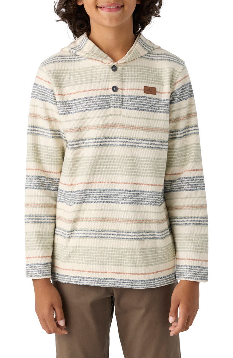 O'Neill Kids' Bavaro Stripe Pullover Hoodie, Main, color, 