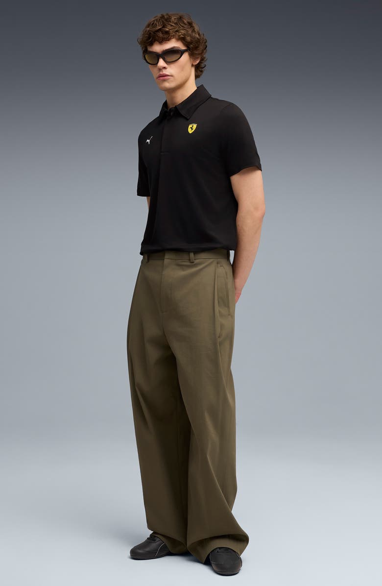 PUMA Scuderia Ferrari Sportswear Logo Polo, Alternate, color, Puma Black