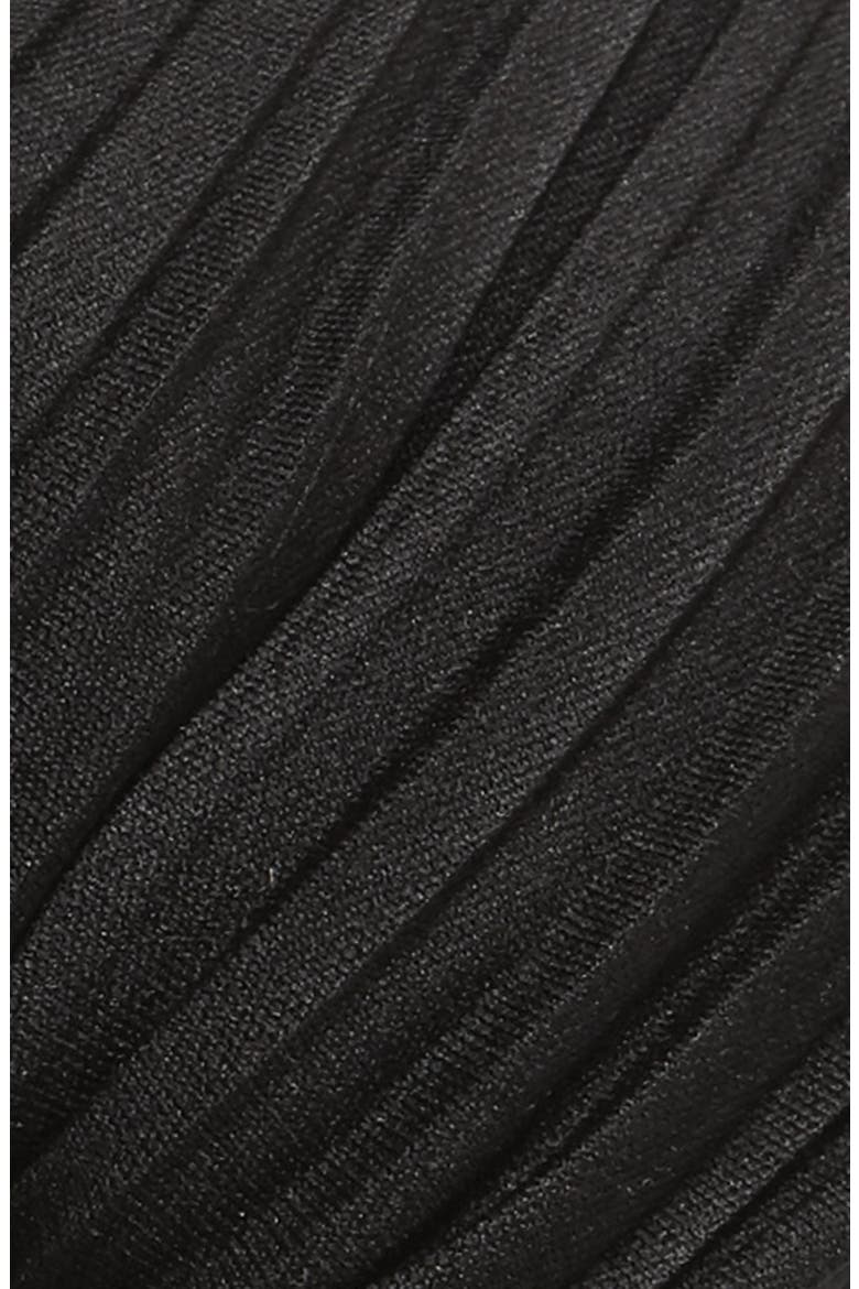 Pleated Head Wrap, Alternate, color, BLACK
