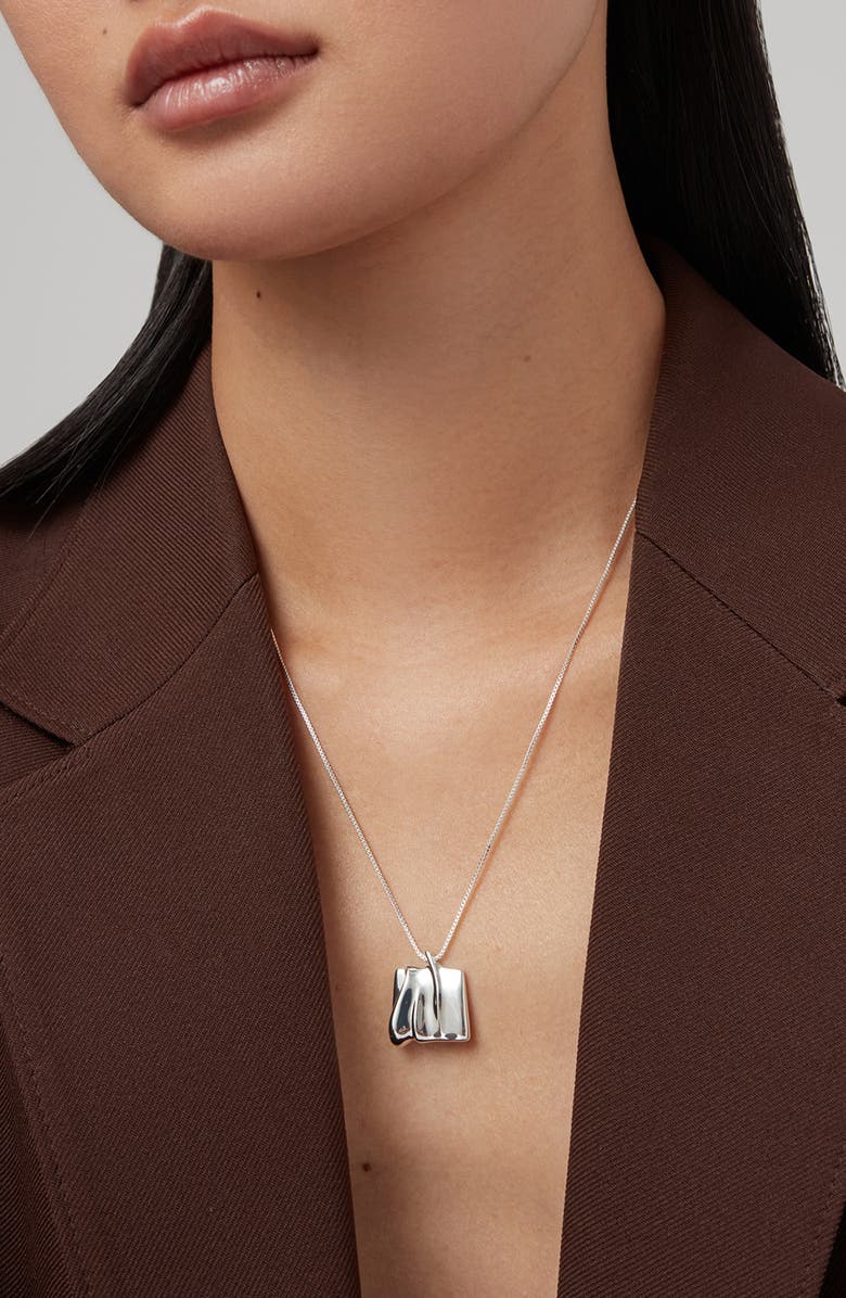 JENNY BIRD Sundra Pendant Necklace, Alternate, color, High Polish Silver