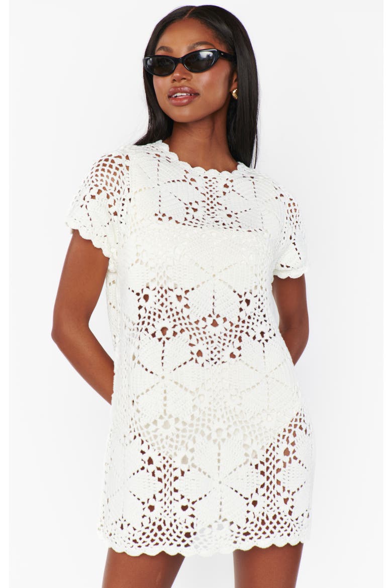Cleo Coverup, Alternate, color, Salty Floral Crochet