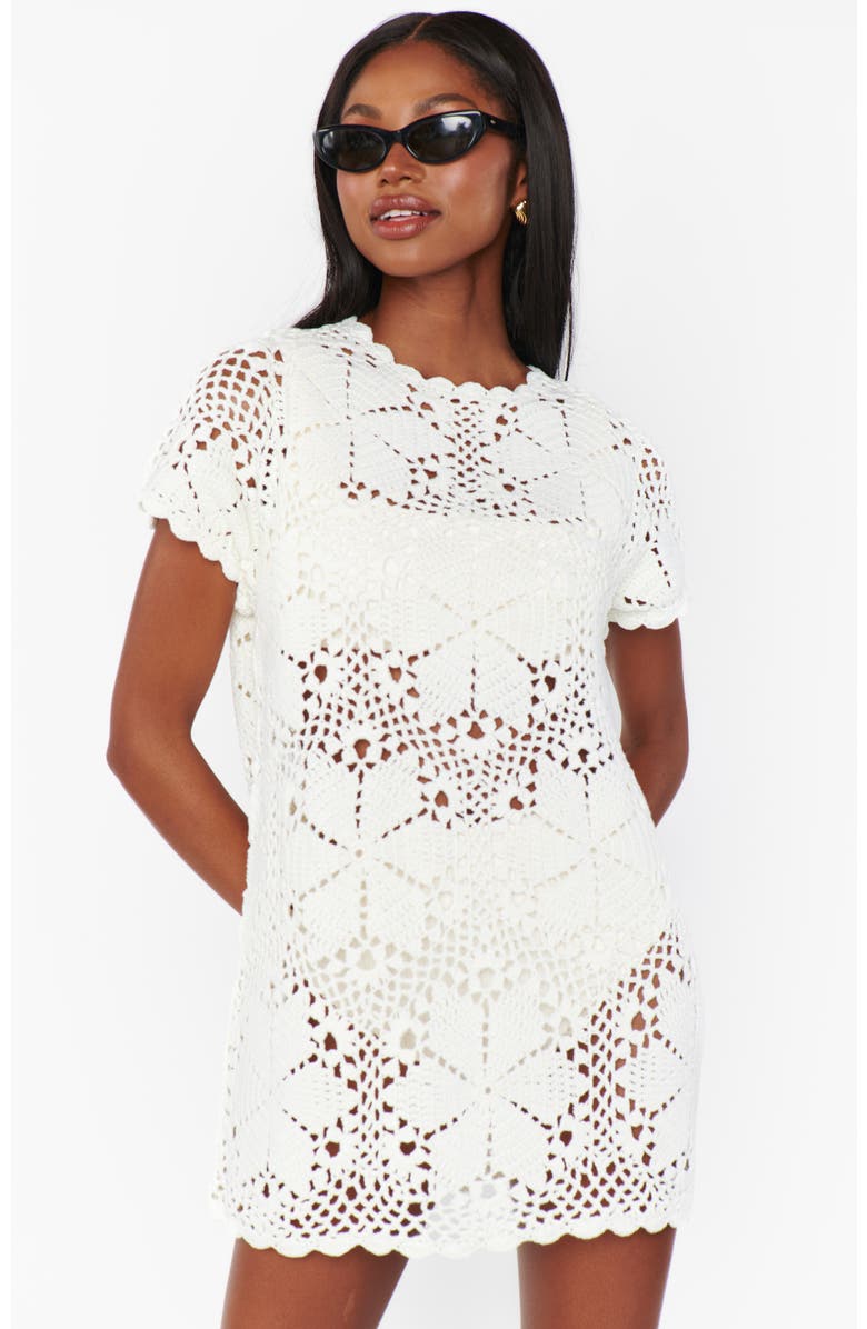 Show Me Your Mumu Cleo Coverup, Alternate, color, Salty Floral Crochet