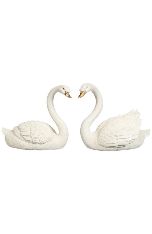 Mark Roberts Holiday Swan, Set Of 2 In White