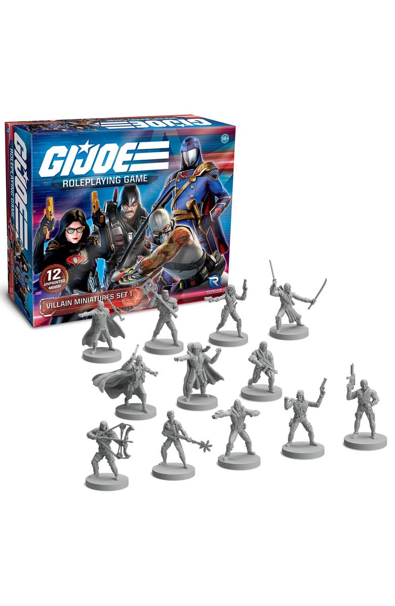 G.I. JOE Roleplaying Game Villain Miniatures Set 1 12 Miniatures Expansion, Alternate, color, Multicolored