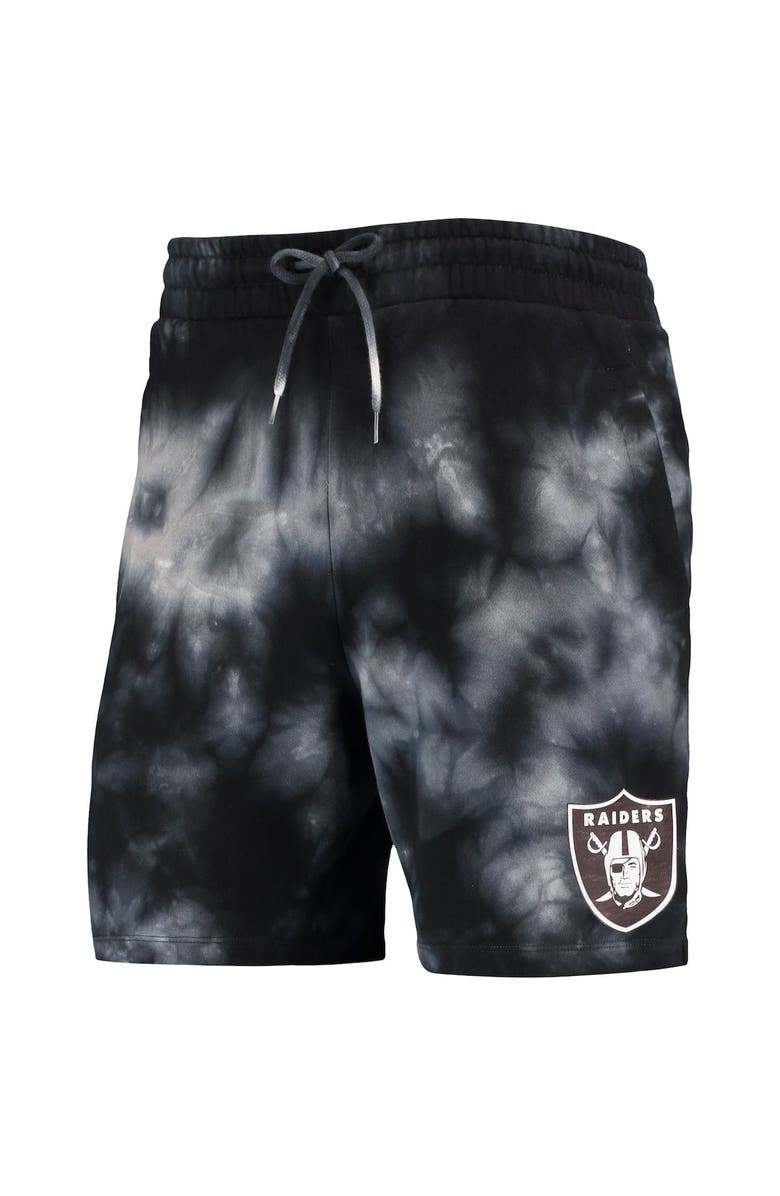 New Era Men's New Era Black Las Vegas Raiders Tie-Dye Shorts, Alternate, color, Black