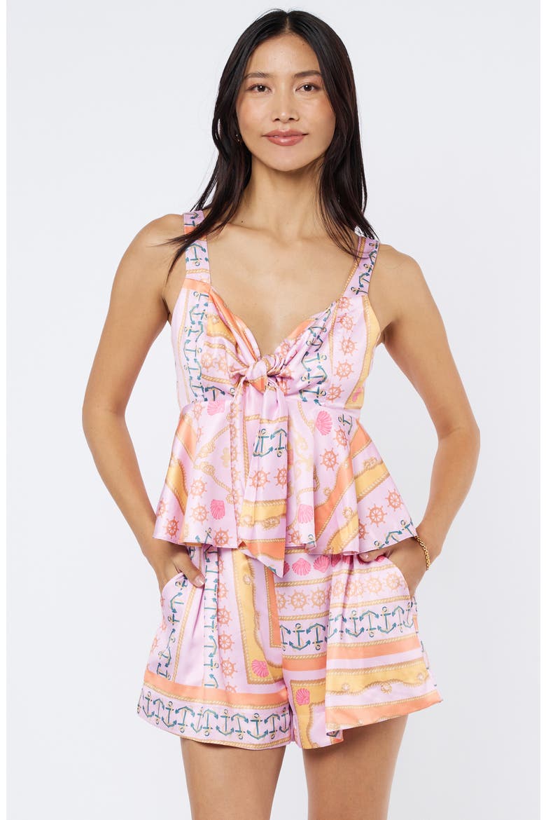 Arden Mixed Print Skort, Alternate, color, PINK MULTI