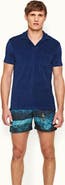 Orlebar Brown Terry Towelling Tailored Fit Towelling Polo Shirt