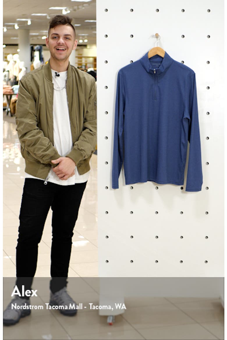 Marion Regular Fit Quarter Zip Pullover video