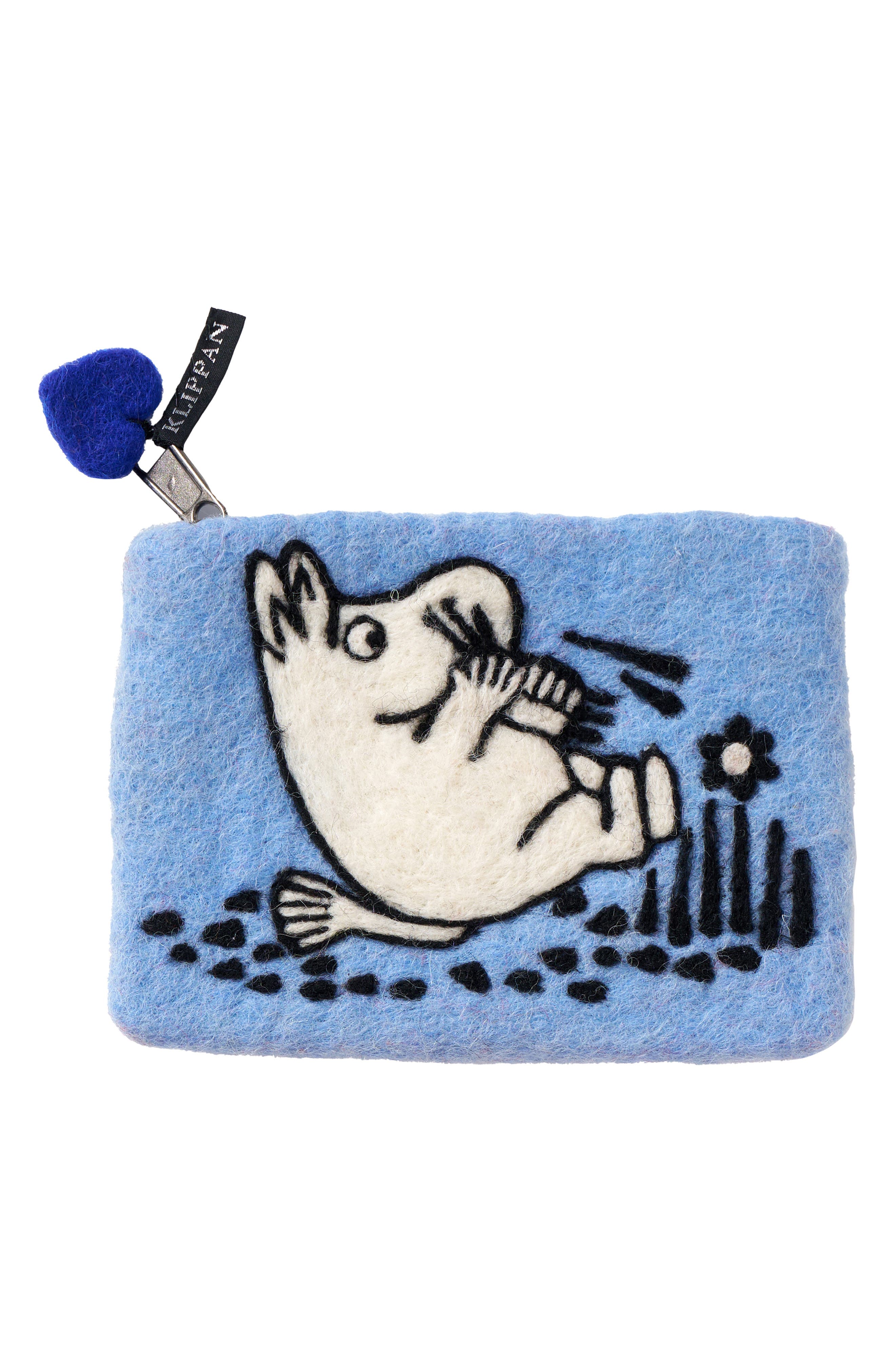 Kids' Handmade Wool Purse, Main, color, LIGHT BLUE