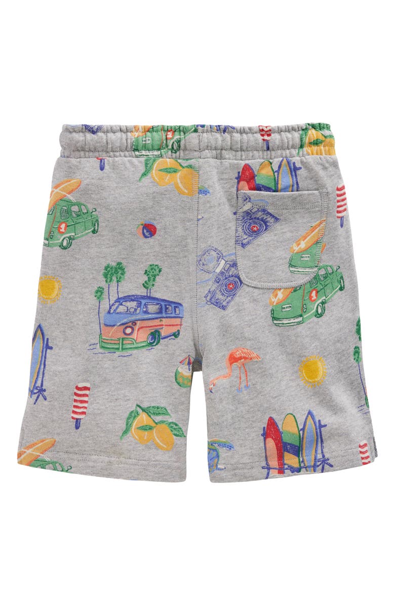Mini Boden Kids' Print Drawstring Shorts, Alternate, color, Holiday