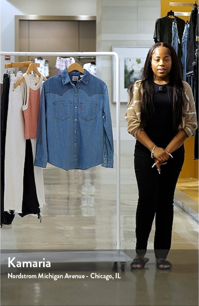 Teodora Western Snap-Up Denim Shirt, sales video thumbnail