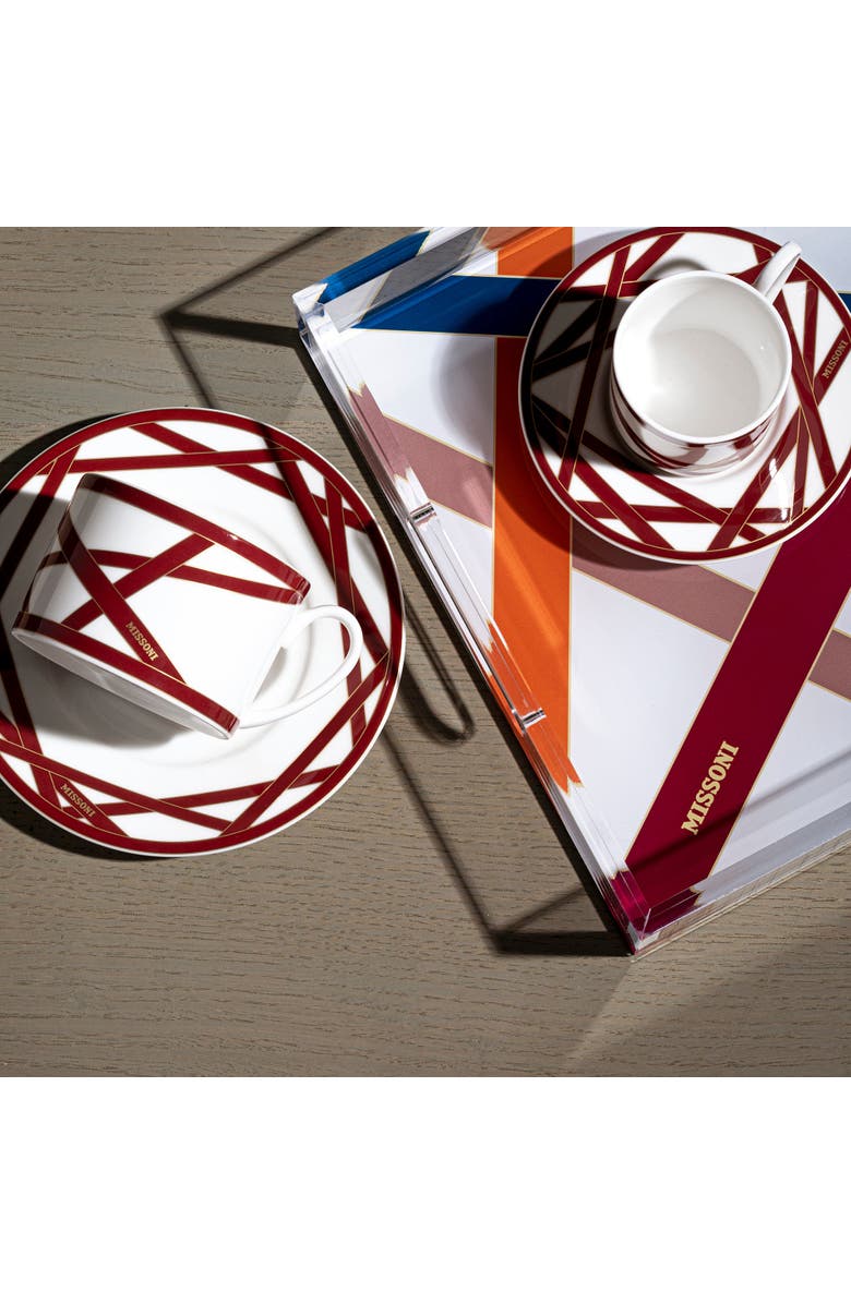 Missoni Dinner Plate, Alternate, color, Bordeaux