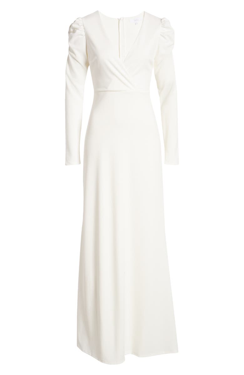 Lulus With a Passion Long Sleeve Gown, Alternate, color, 