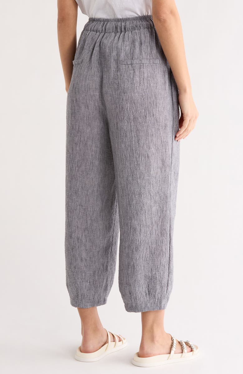 PATRIZIA LUCA Soft Cotton Pull-On Pants, Alternate, color, Grey