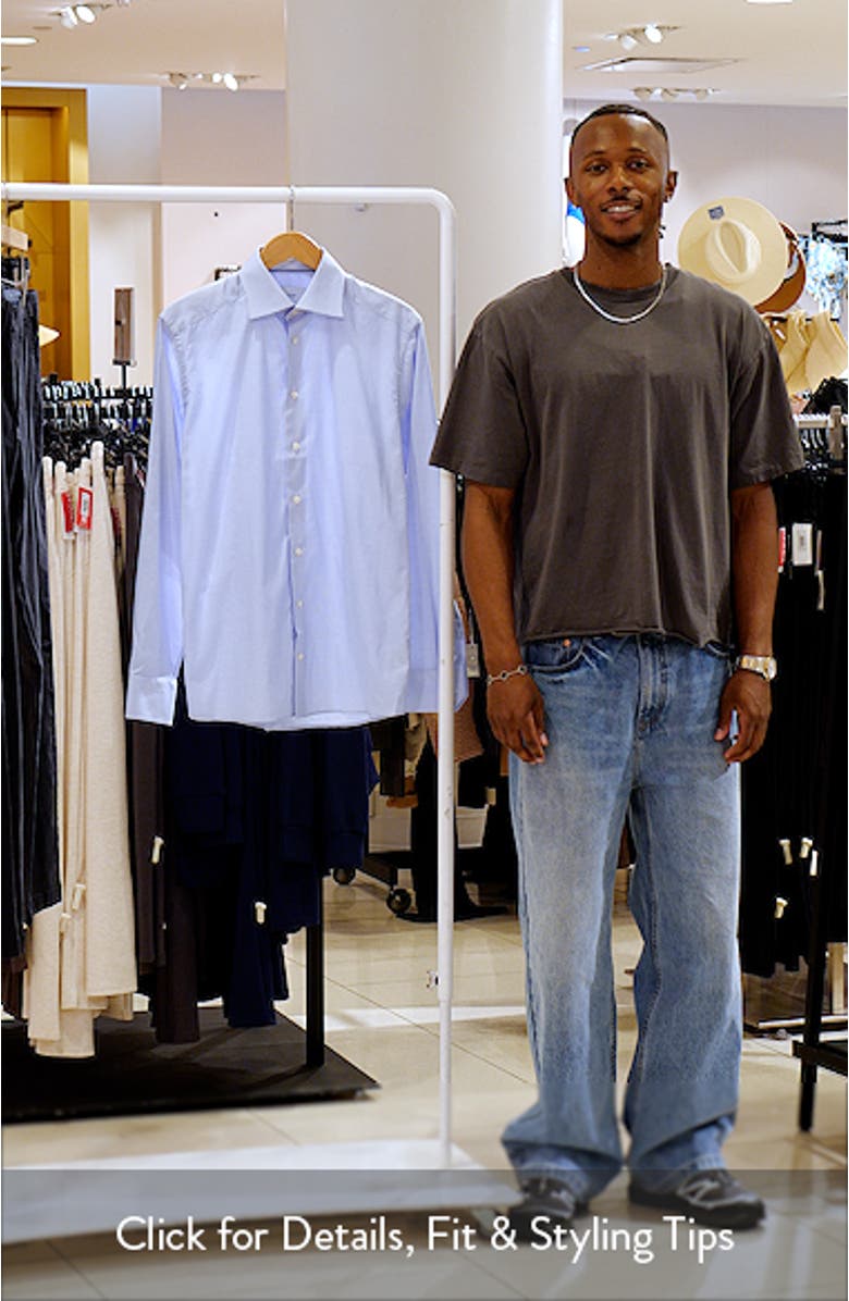 Slim Fit Check Twill Dress Shirt, sales video thumbnail