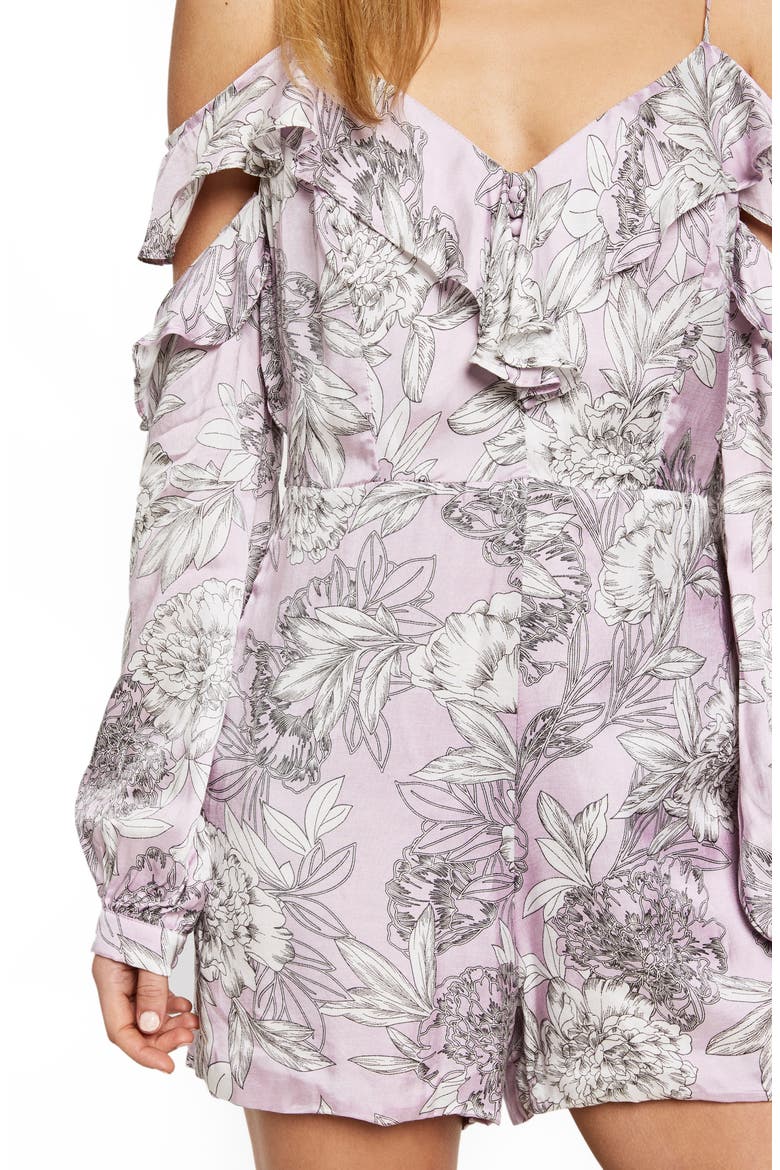 Edrie Frill Romper, Alternate, color, SPRING BLOOM