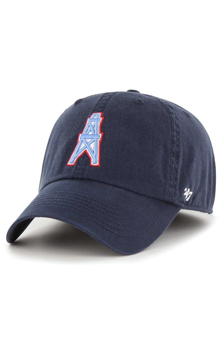 '47 Men's '47 Navy Houston Oilers Gridiron Classics Franchise Legacy Fitted Hat, Alternate, color, Navy