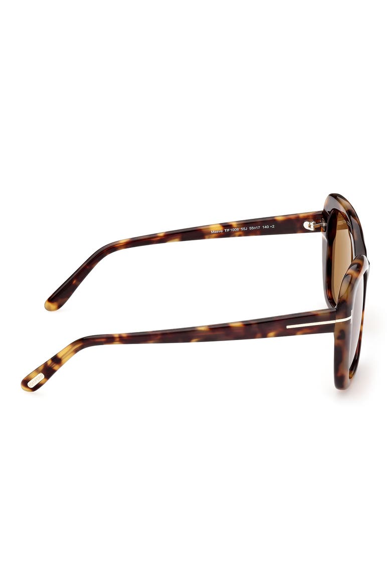 Maeve 55mm Gradient Butterfly Sunglasses, Alternate, color, COLOURED HAVANA / ROVIEX