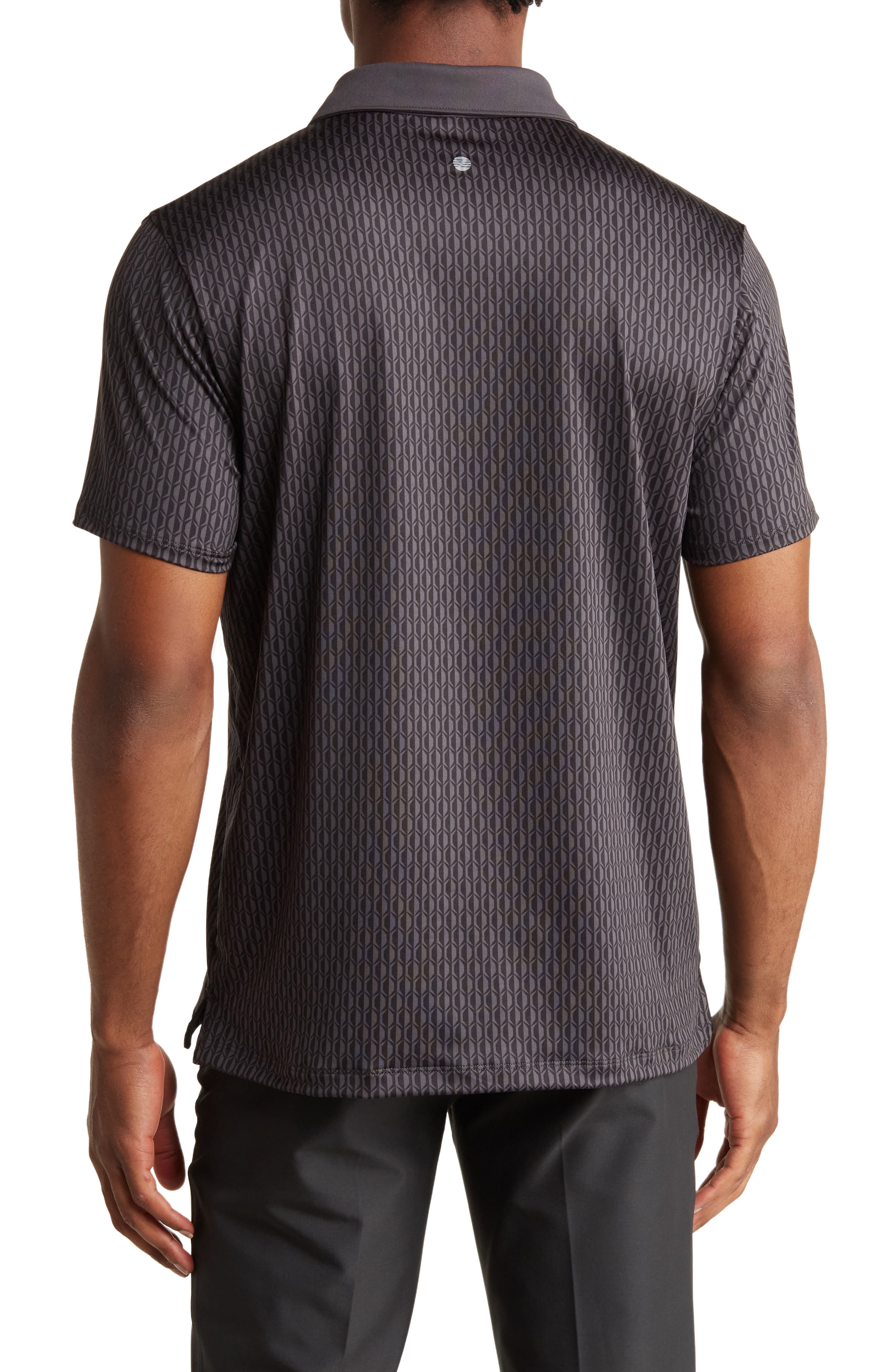 Z by Zella Pace Short Sleeve Printed Polo (Men) | Nordstromrack