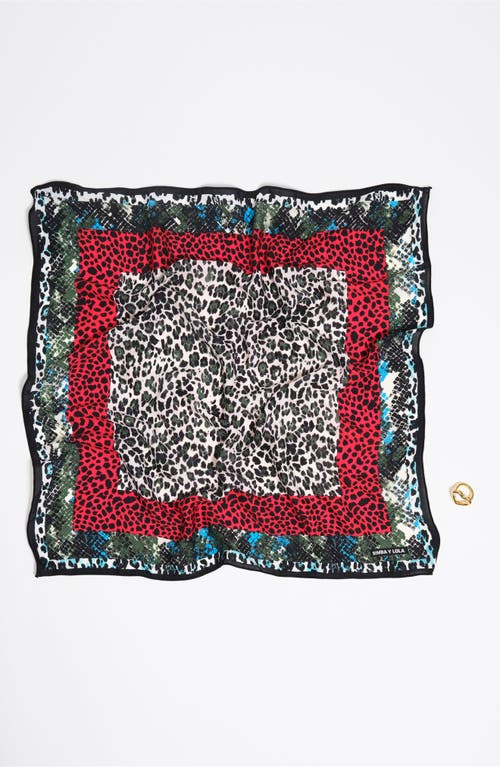 Bimba Y Lola Scarf Charm Bag In Black