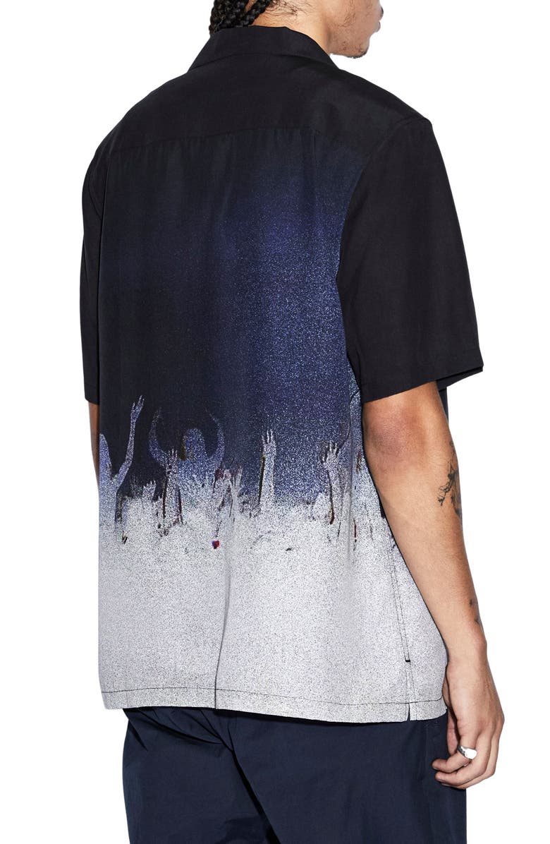 Ksubi Dance Klass Resort Short Sleeve Button-Up Shirt, Alternate, color, 