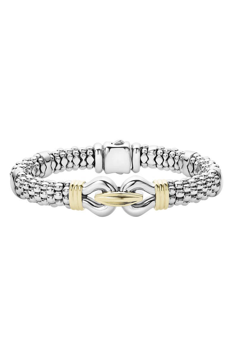 LAGOS Derby Two-Tone Caviar Rope Bracelet, Alternate, color,