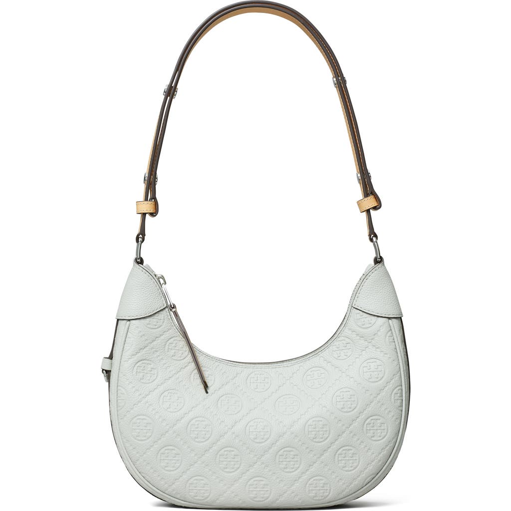 Tory Burch T-monogram Embossed Crescent Shoulder Bag