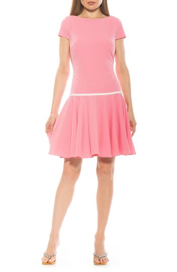Alexia Admor Drop Waist Dress In Pink