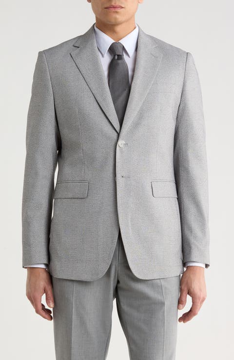 Slim Fit Plaid Sport Coat