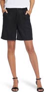 NYDJ Relaxed Pleated Linen Blend Shorts